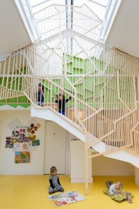 英國幼兒園, 故事場景＂樹屋＂融入學習的一部份