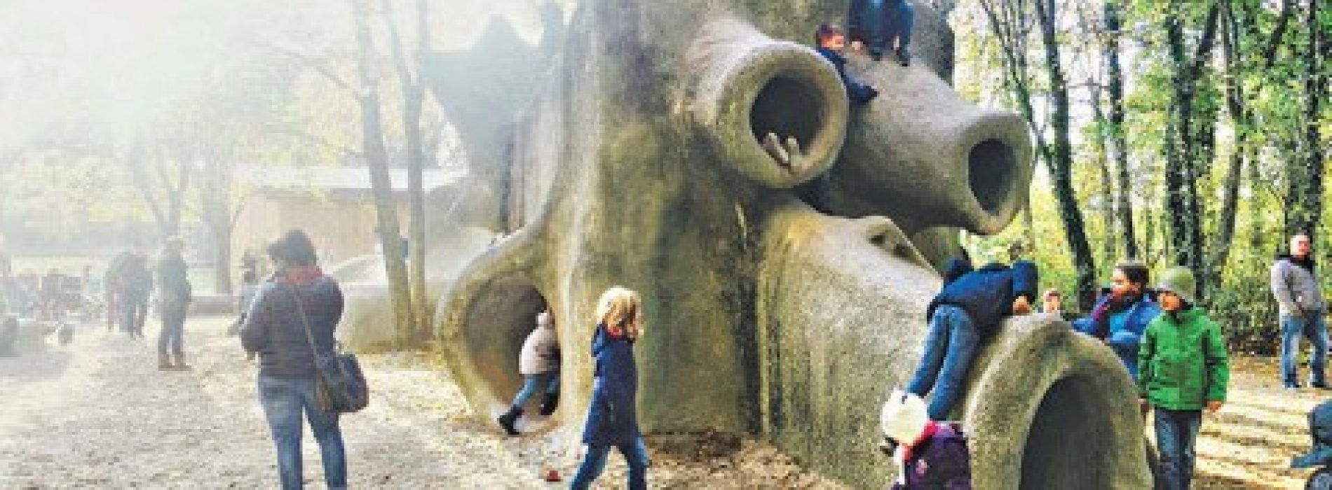 兩歲幼兒遊德國 最愛原始遊樂場