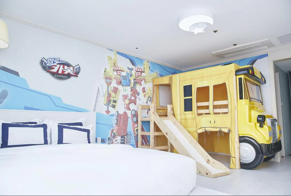 【親子遊】韓國Miranda Hotel．卡通親子房x大型水上樂園